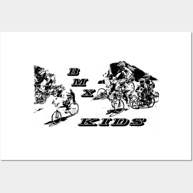 bmx kids Wall Art by rickylabellevie